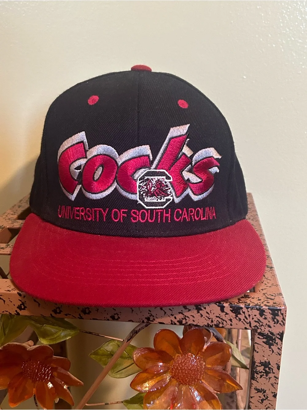 University of South Carolina Gamecocks Black & Garnet Snapback Hat